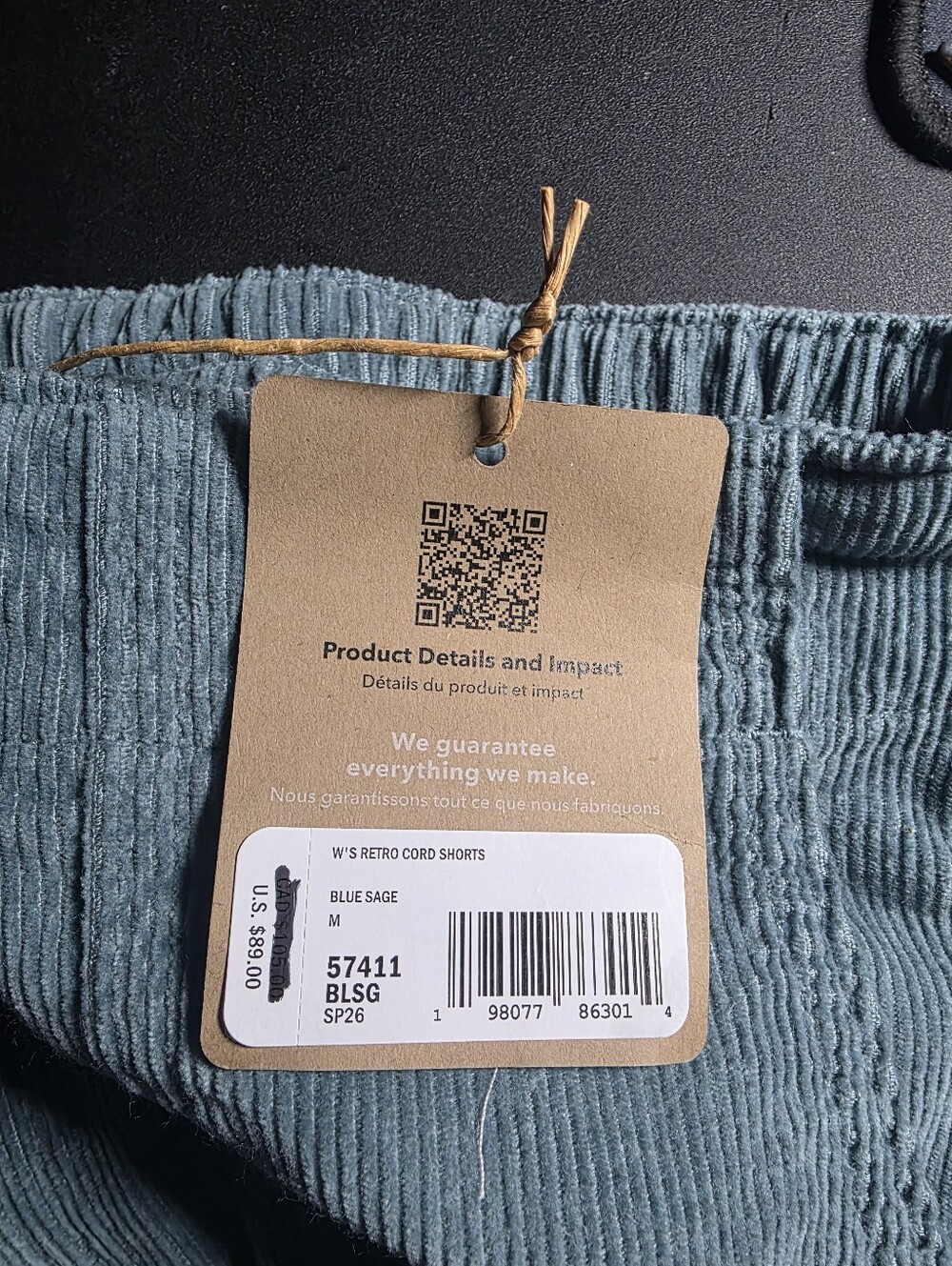 Patagonia Retro Cord Short - Picture 5 of 5